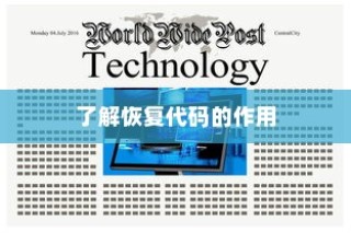 了解恢复代码的作用