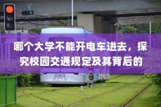 禁电车入校园，探究校园交通规定背后的原因与影响