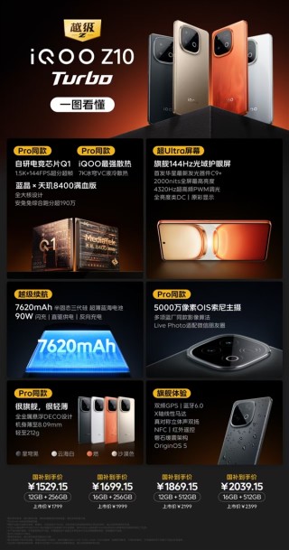 首发天玑8400满血版iQOO Z10 Turbo手机亮相，超值价格仅1529元起