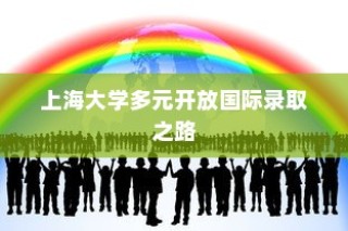 上海大学多元开放国际录取之路揭秘