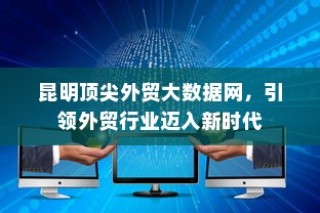 昆明顶尖外贸大数据网，引领外贸行业迈入新时代革新之路