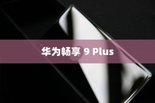 华为畅享 9 Plus，科技与美学的完美结合