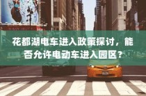 花都湖园区电动车进入政策探讨，电动车能否入园？
