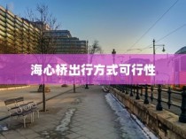 骑电车前往海心桥，探索城市新型出行方式的可行性