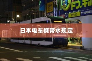 日本电车携带水规定详解，车厢内能否带水？