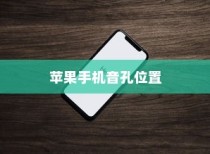 苹果手机音孔位置详解