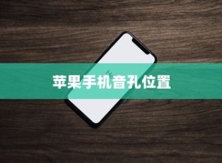 苹果手机音孔位置详解