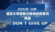 语言大学录取分数线的探索与挑战，趋势分析与应对策略研究
