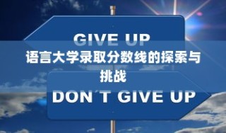 语言大学录取分数线的探索与挑战，趋势分析与应对策略研究