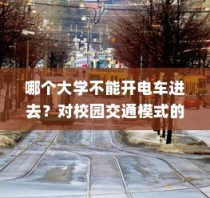 关于校园交通模式的探索，哪些大学禁止电车进入？