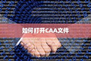 如何打开CAA文件