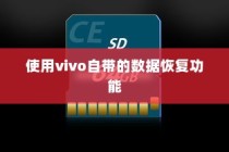 使用vivo自带的数据恢复功能