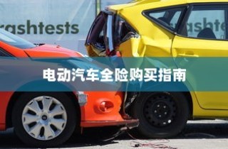 电动汽车保险种类详解与全险购买指南