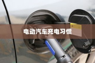 电动汽车充电习惯解析，电车是否需要等到用完再充电？