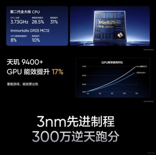 真我GT7搭载天玑9400处理器与7200mAh大电池，国补价引爆市场，最低仅售22元起