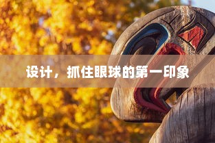 设计，抓住眼球的第一印象