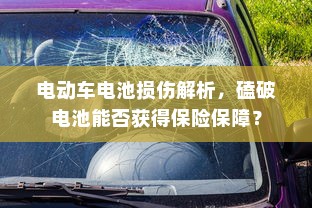 电动车电池损伤解析，磕破电池能否获得保险保障？