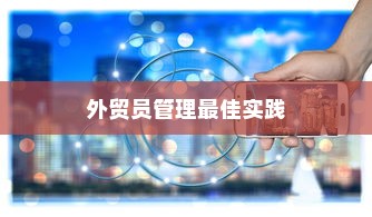 提升外贸业务效率的关键策略，外贸员管理的最佳实践