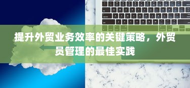提升外贸业务效率的关键策略，外贸员管理的最佳实践