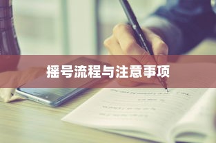 电车购买摇号详解，摇号流程与注意事项