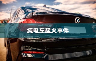 纯电车起火事件频发，涉事车型大盘点