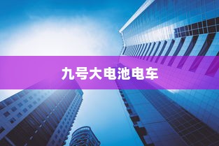九号大电池电车，使用可行性及优势解析