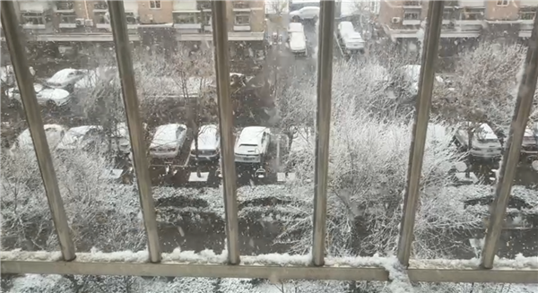 北京迎3月“桃花雪”：鹅毛大雪下到视线模糊