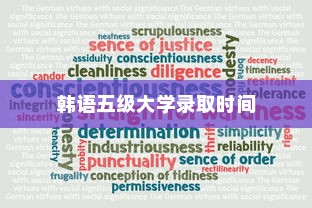 韩语五级大学录取时间解析与指导，深度探讨录取时长及流程