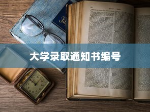 大学录取通知书的编号，开启高等教育新旅程的起点