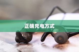 蓝牙耳机正确充电方式详解