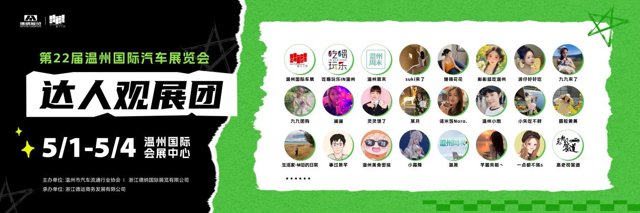 独家剧透！温州国际车展2025年5月揭幕，黑科技与潮玩攻略抢鲜看！