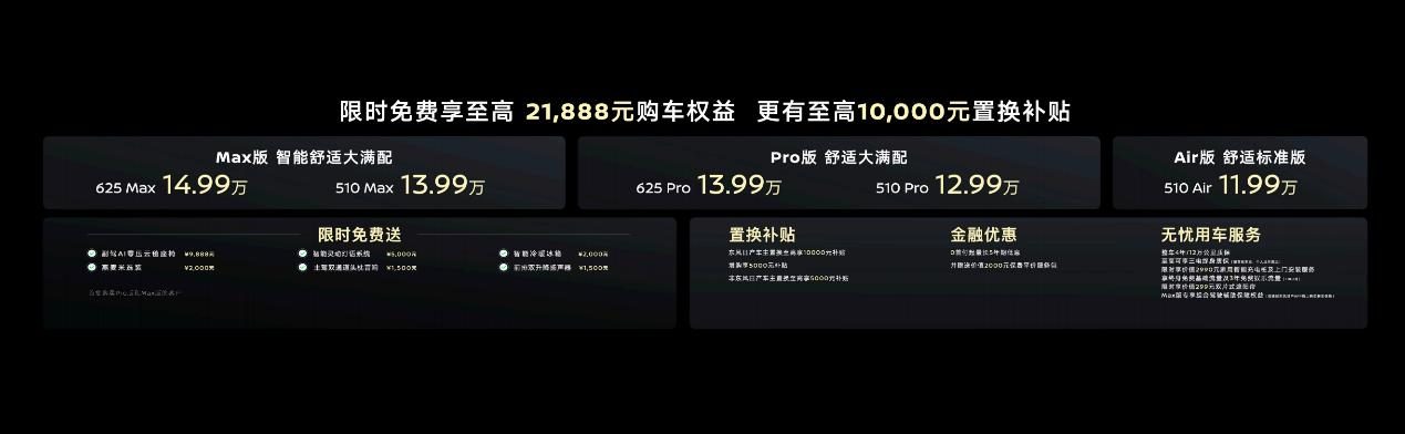 东风日产N7新款上市，价格范围涵盖11.99万至14.99万区间  第1张