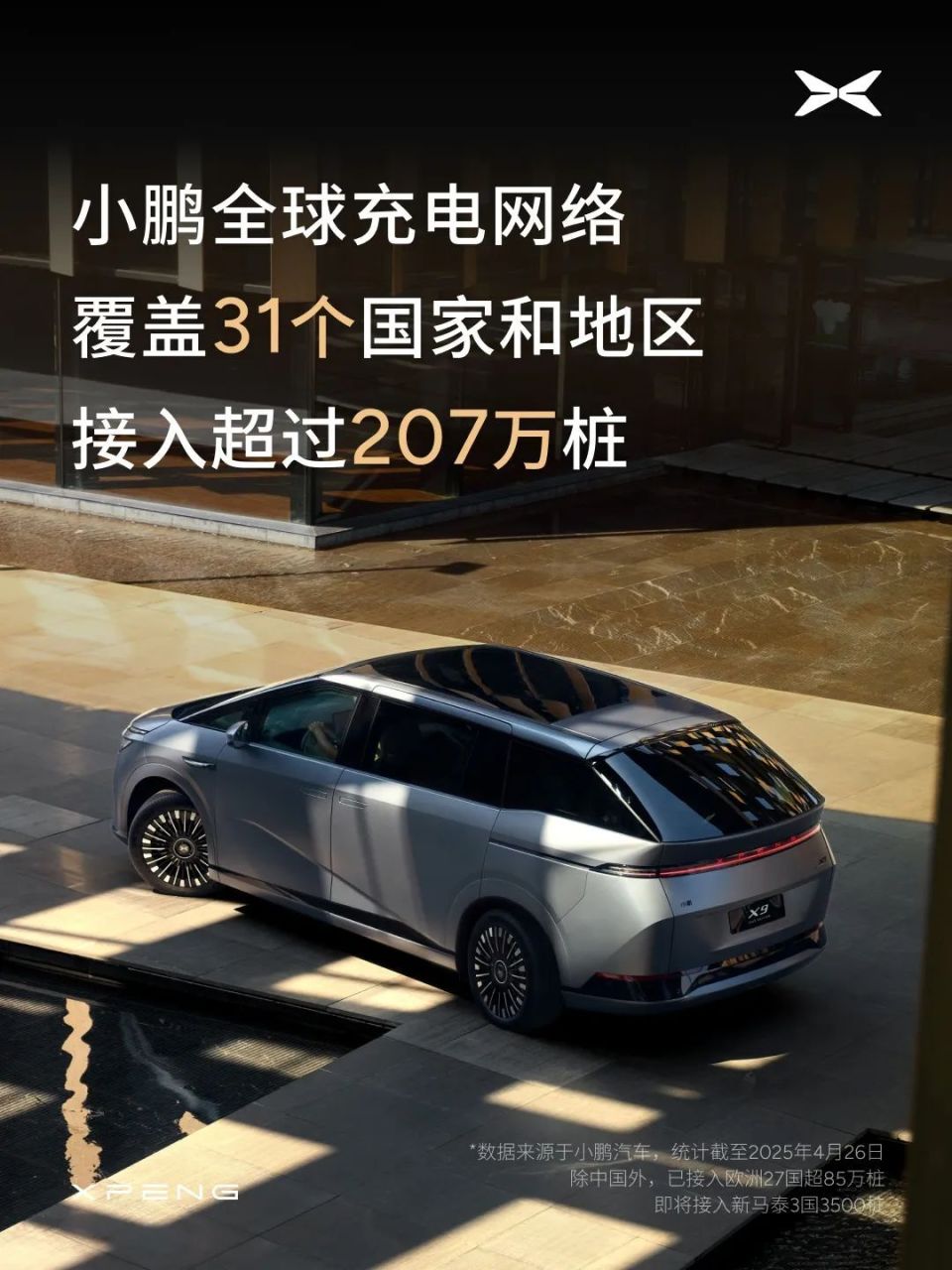 小鹏充电网络全球扩张至31国，接入超2百万充电桩，覆盖广泛的充电网络布局  第1张