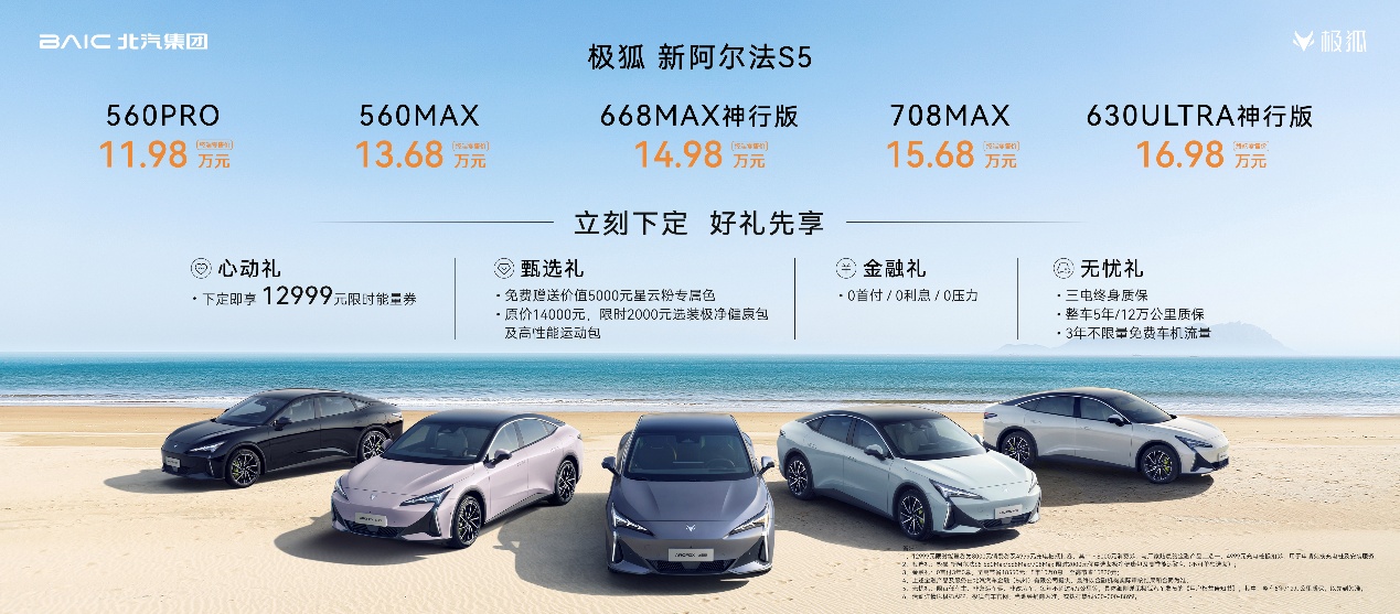 上海国际车展极狐新阿尔法S5上市，加量不加价，起售价仅11.98万起