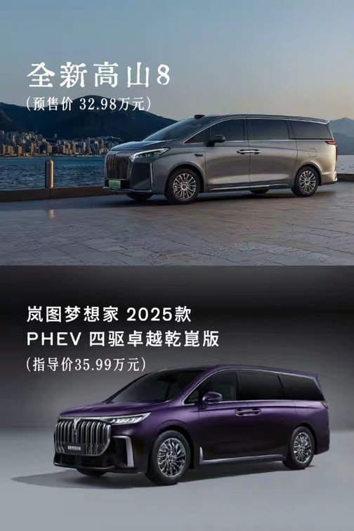 MPV新王争霸，魏牌高山与岚图梦想家硬核参数对比解析