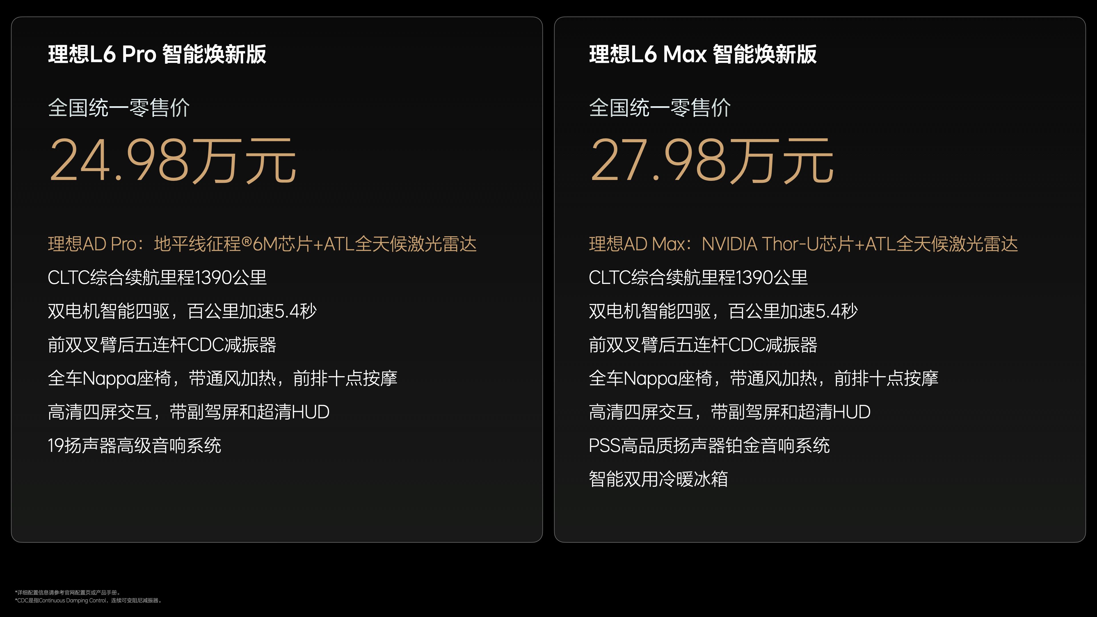 理想L系列智能焕新版，全系标配激光雷达正式发布