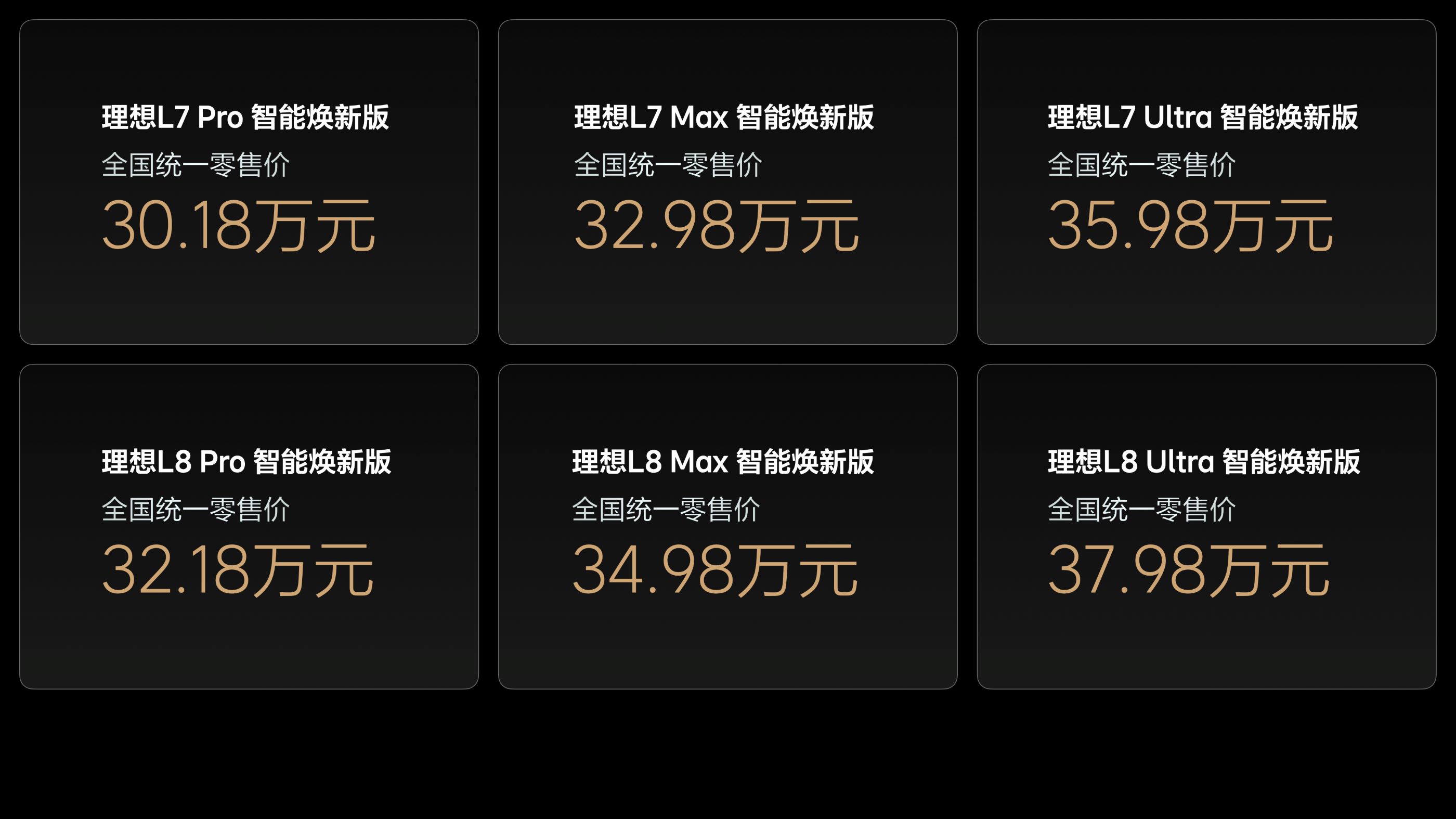 理想L系列智能焕新版，全系标配激光雷达正式发布
