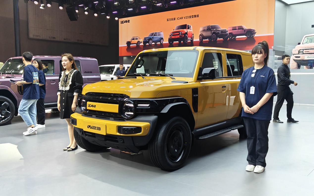 国产iCAR V27曝光，增程动力，售价预计为20-25万，大G风采展现！
