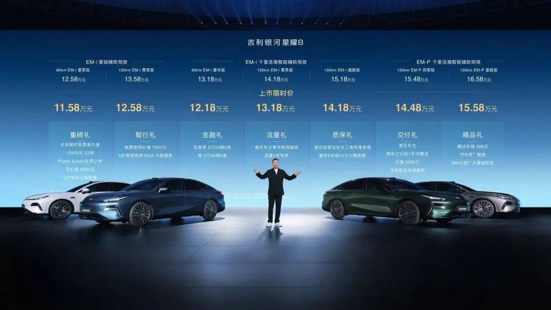 银河星耀8上市，插混轿车市场风云再起，11.58万元起引发市场变革？